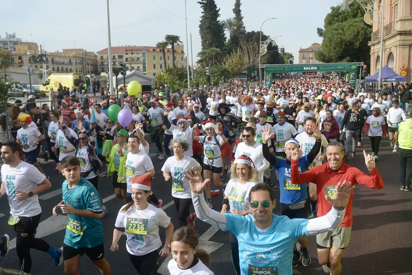 La carrera San Silvestre de Murcia 2023, en imágenes