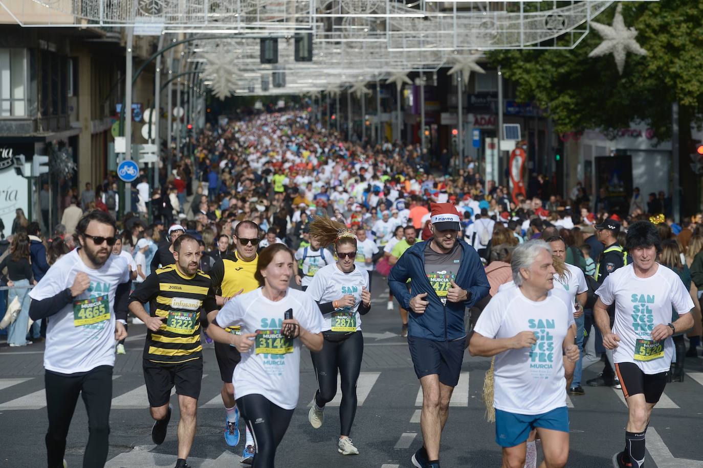 La carrera San Silvestre de Murcia 2023, en imágenes