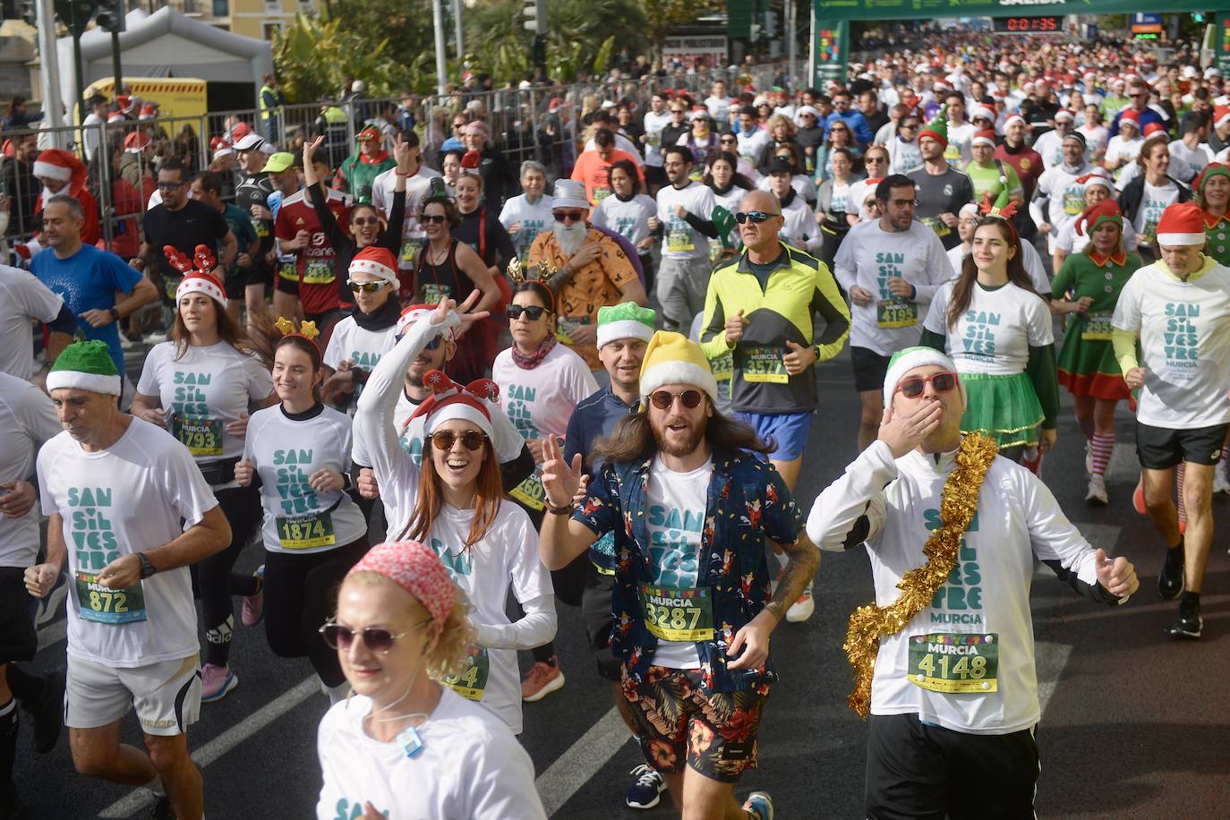 La carrera San Silvestre de Murcia 2023, en imágenes