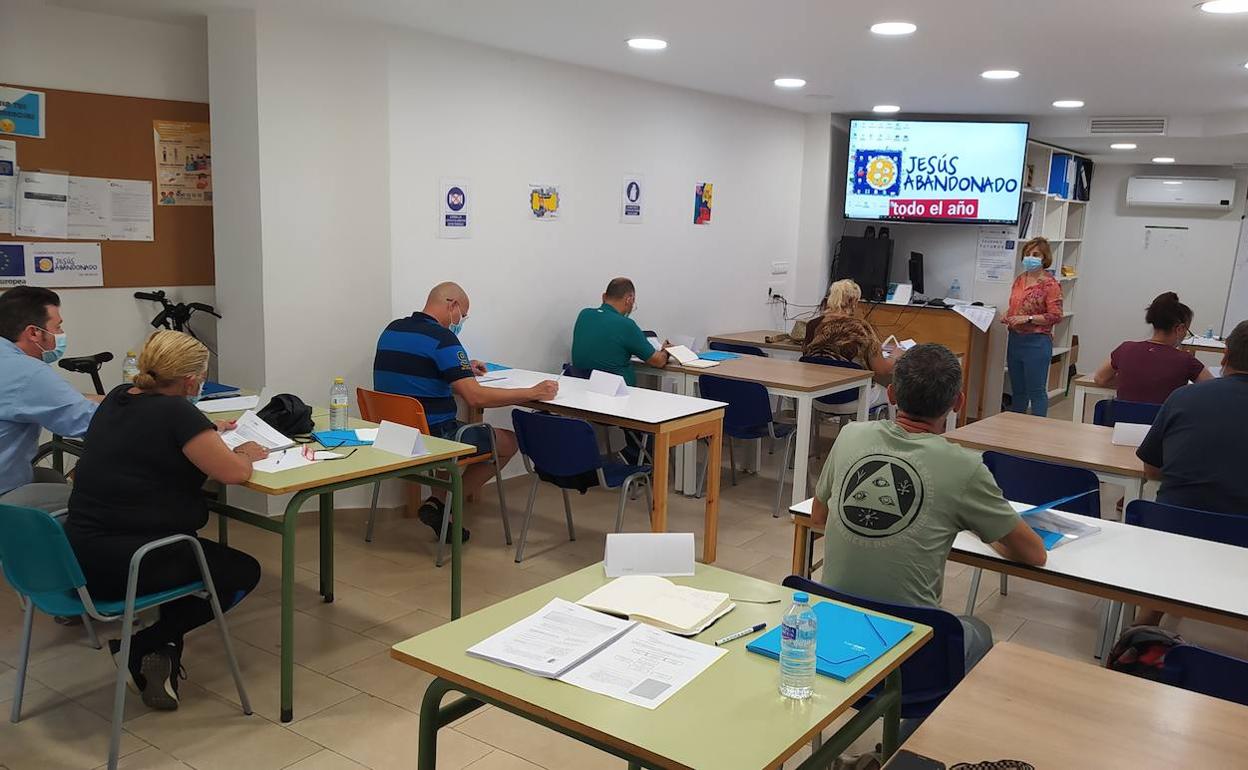 Una de las aulas del Fundación Jesús Abandonado.