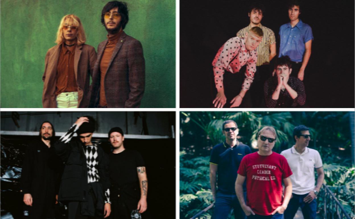 Arriba, Rufus T. Firefly y Biznaga. Abajo, Margarita Quebrada y Airbag.