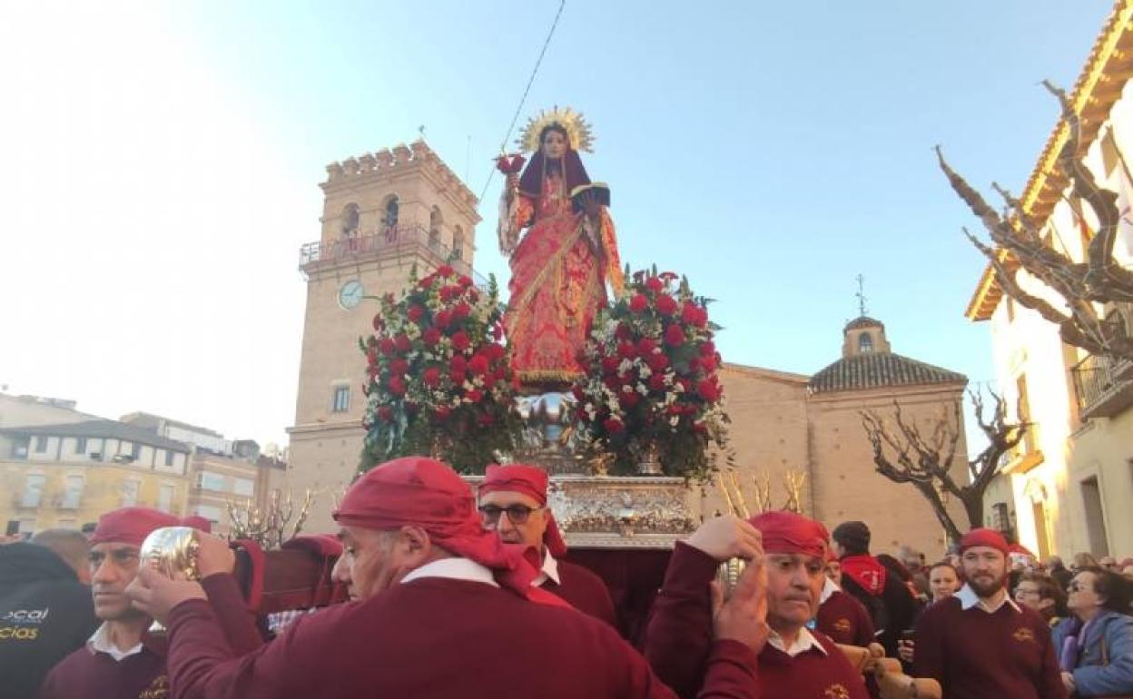 Imagen de Santa Eulalia este sábado. 