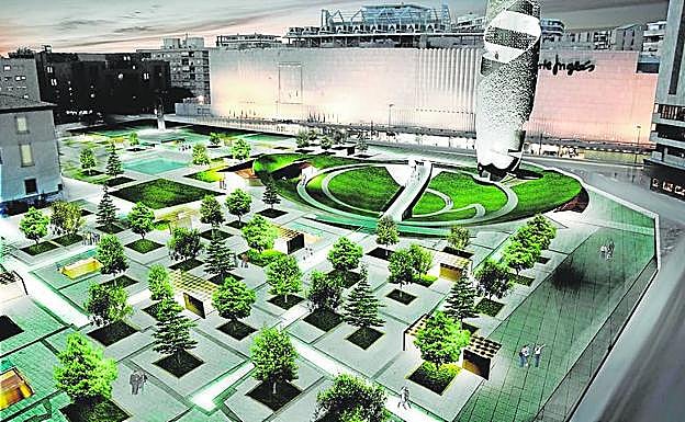 Una gran torre habría capitaneado la plaza de San Esteban. 