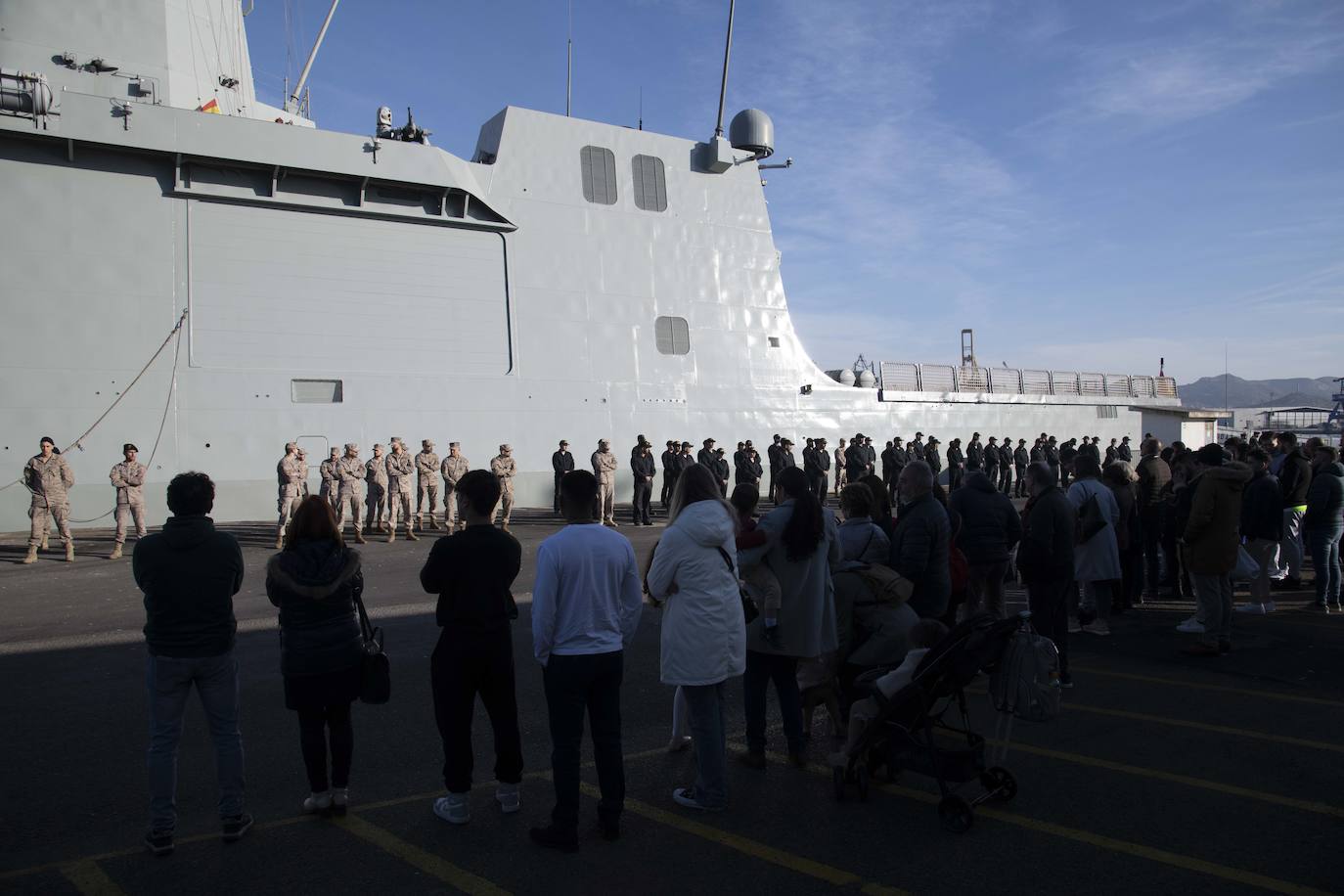 Fotos: La salida del buque Audaz en Cartagena, en imágenes