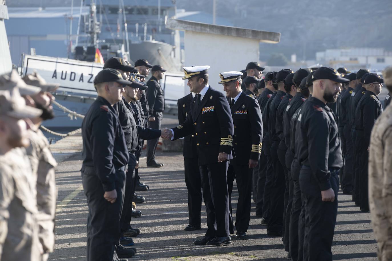Fotos: La salida del buque Audaz en Cartagena, en imágenes