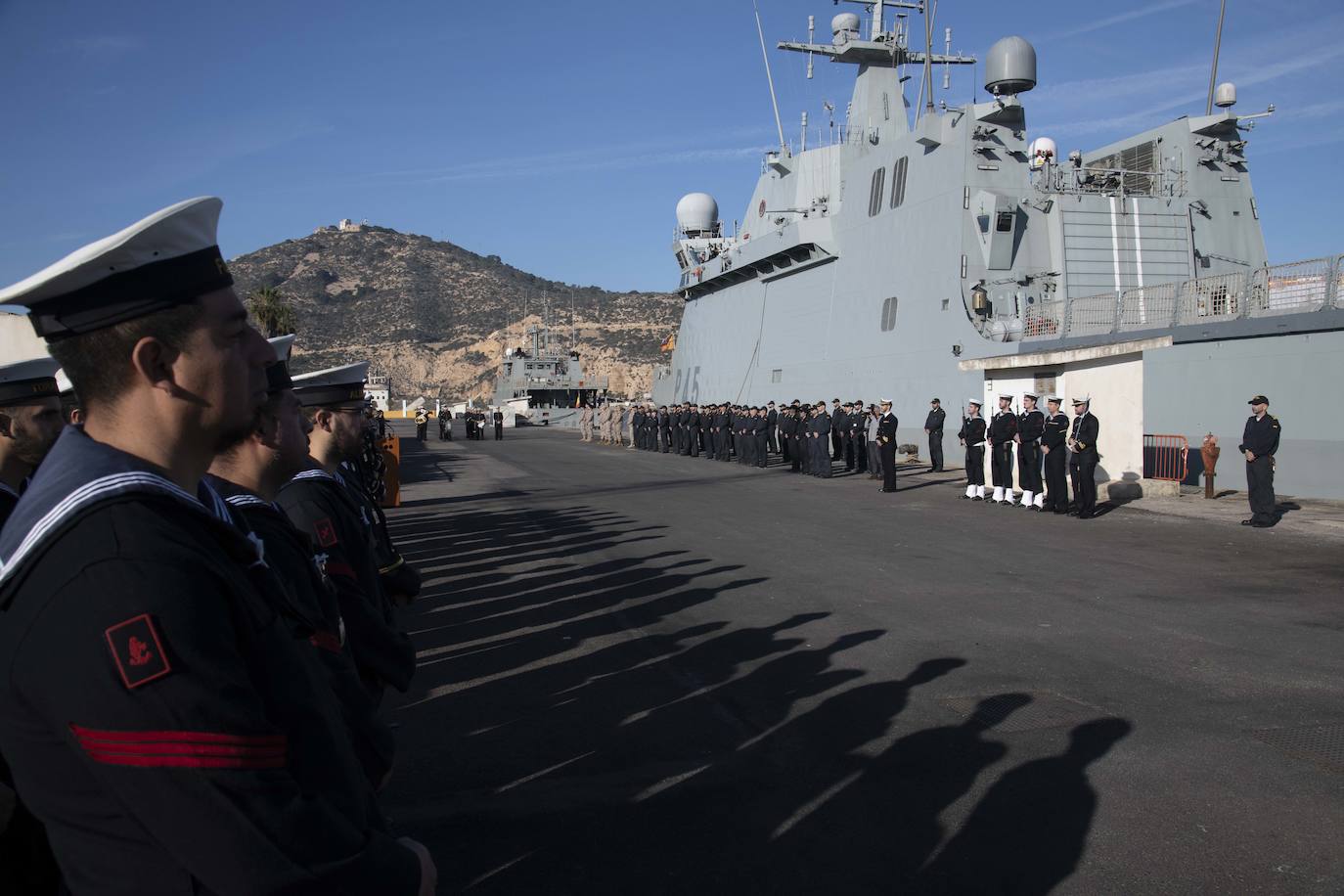 Fotos: La salida del buque Audaz en Cartagena, en imágenes
