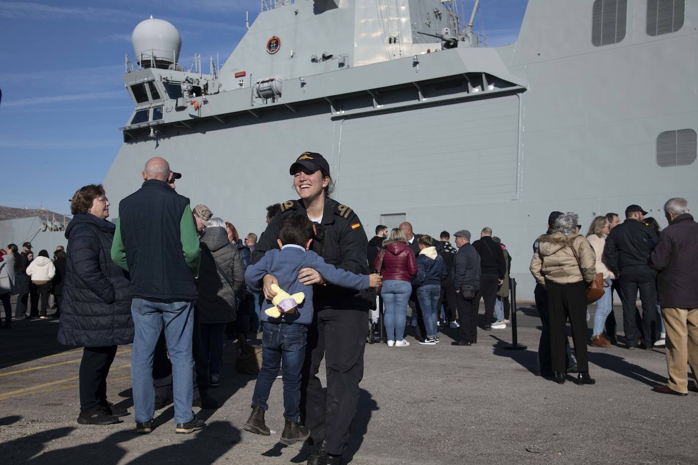 Fotos: La salida del buque Audaz en Cartagena, en imágenes
