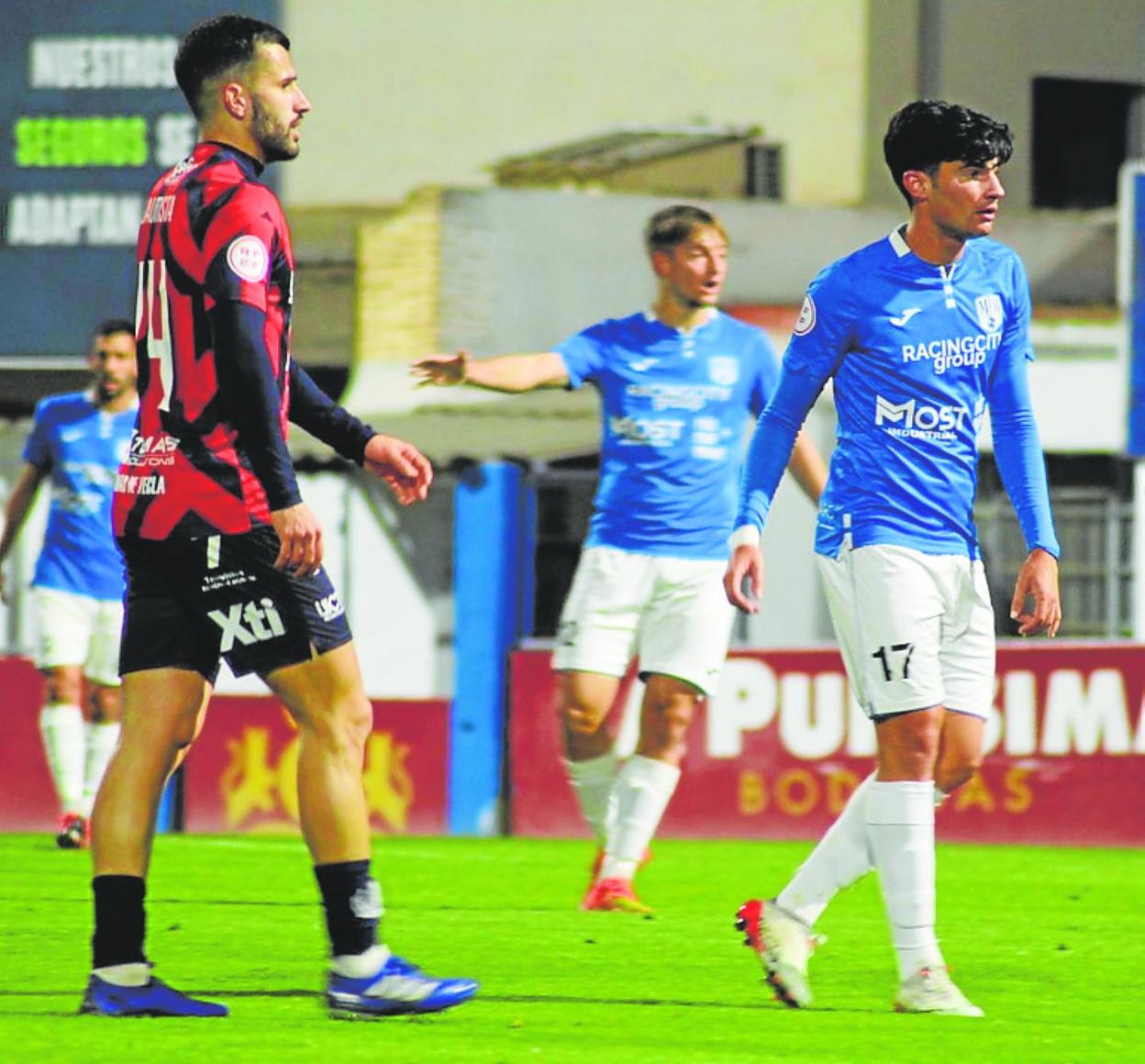 Bauti y Antonio García, anoche, en La Constitución. 