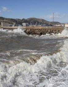 Imagen secundaria 2 - Árboles caídos en Jumilla. | Oleaje en la costa de Cartagena.