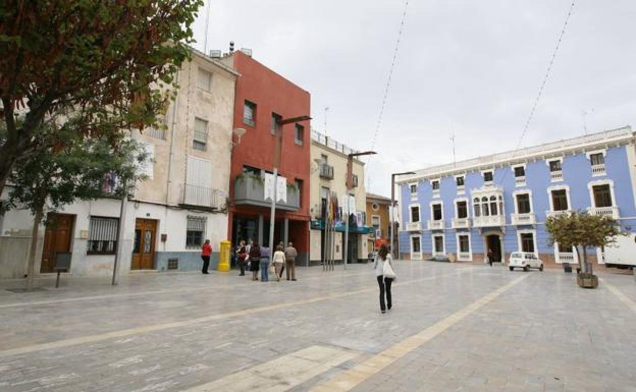 Plaza del Ayuntamiento de Bullas en una foto de archivo. 