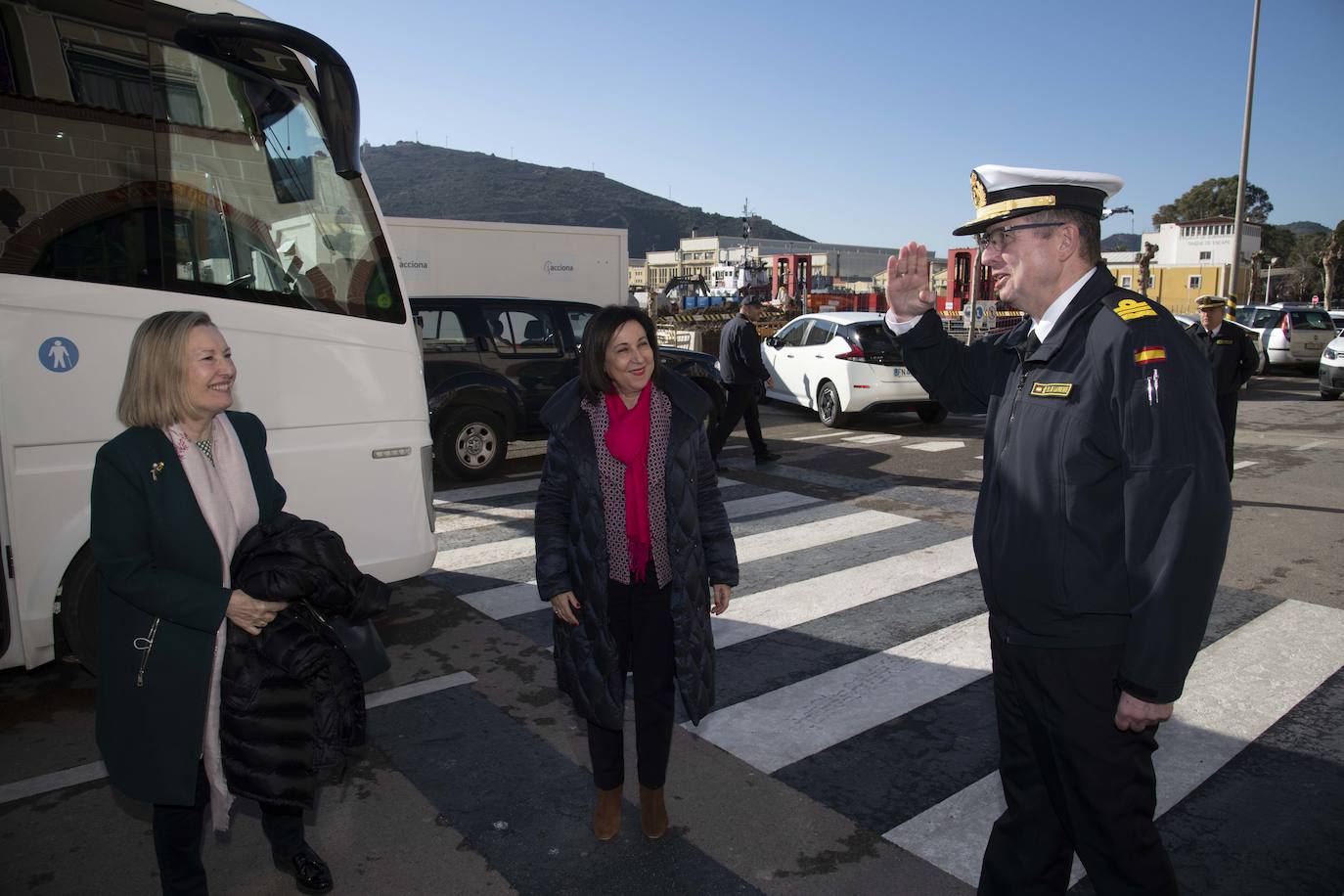 Fotos: La visita de la ministra Margarita Robles a Cartagena, en imágenes