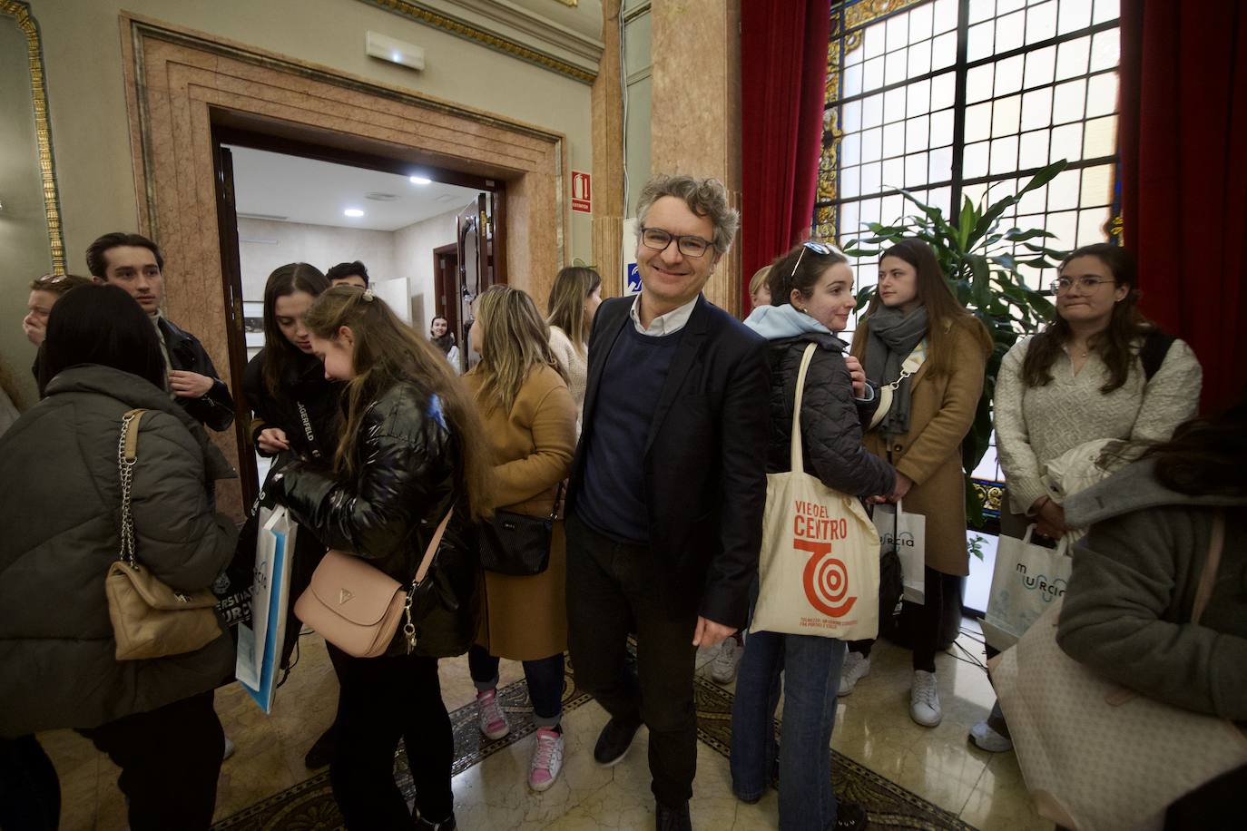 Fotos: Los &#039;erasmus&#039; visitan el Consistorio, en imágenes