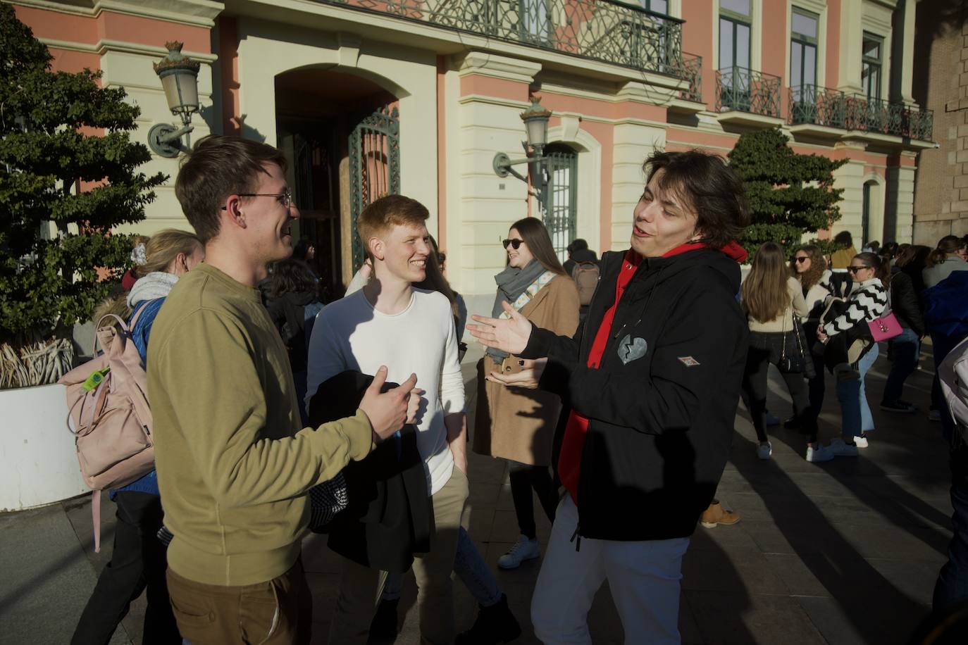 Fotos: Los &#039;erasmus&#039; visitan el Consistorio, en imágenes