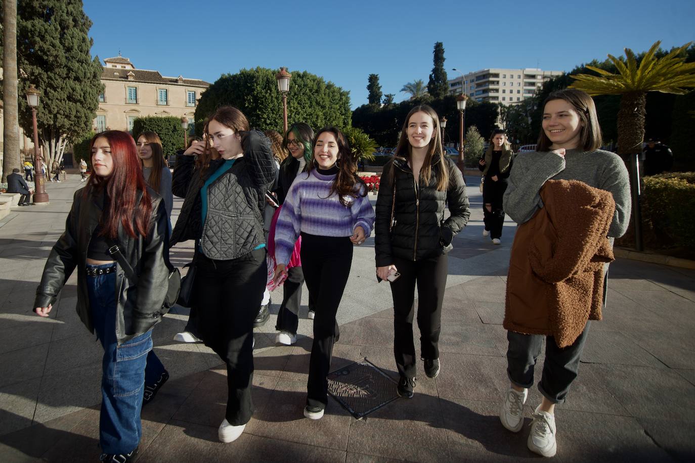 Fotos: Los &#039;erasmus&#039; visitan el Consistorio, en imágenes