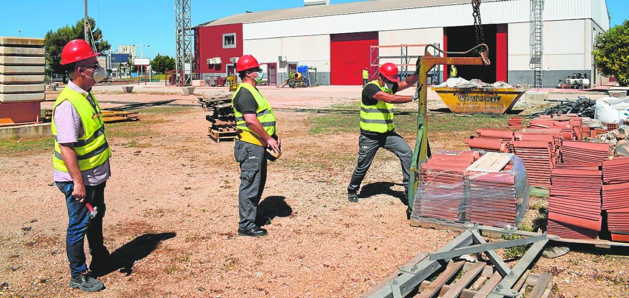 Alumnos del curso de Operador de Grúa Torre. 