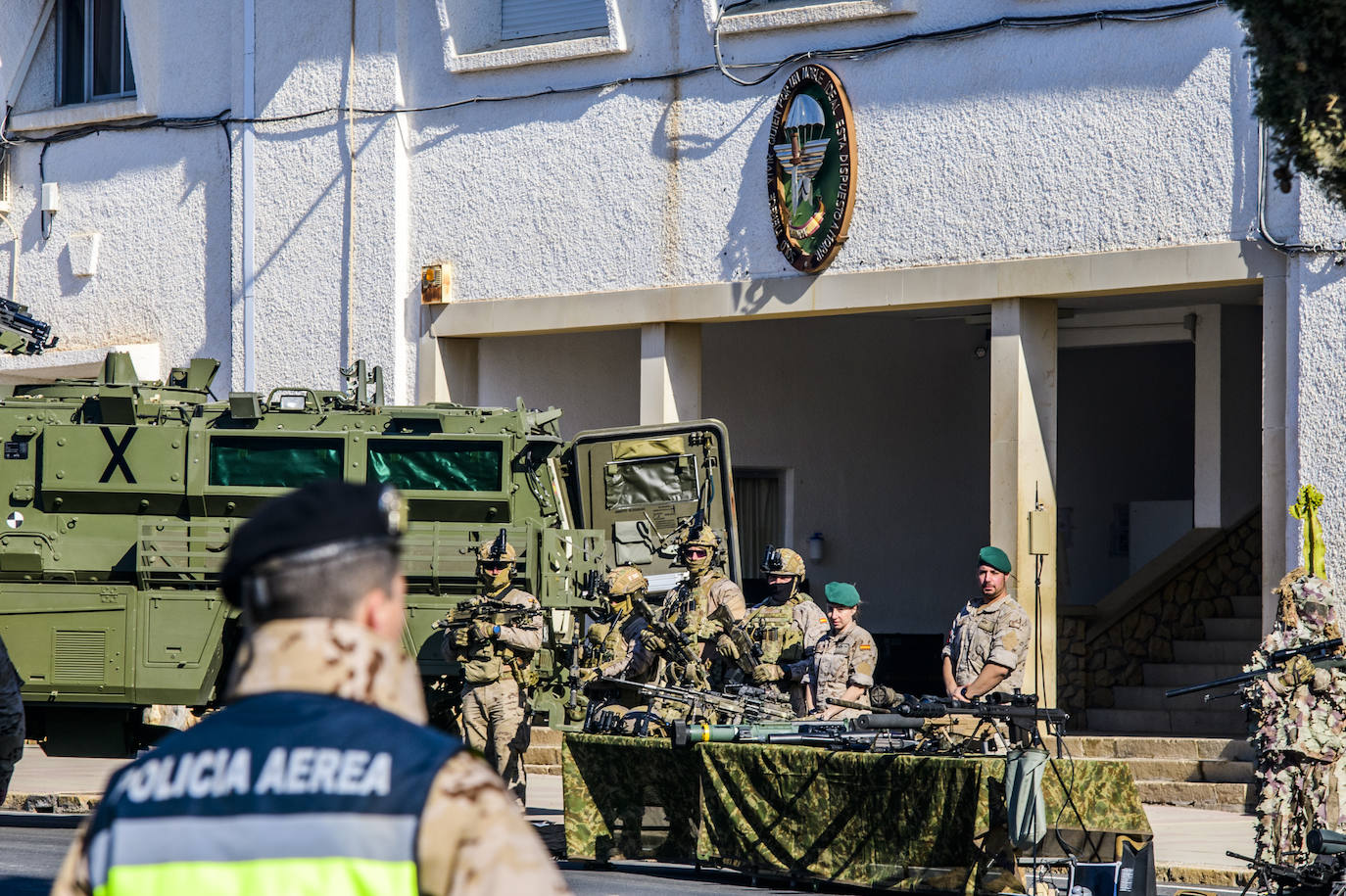 Fotos: La visita de la ministra Robles a la base aérea de Alcantarilla, en imágenes