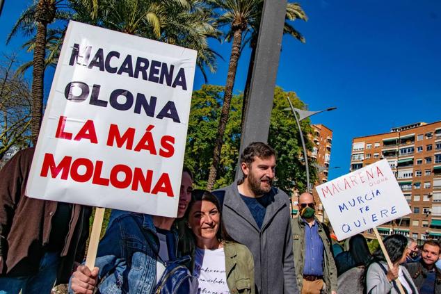 Macarena Olona en Murcia. 