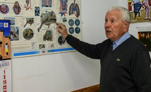 Alfonso García, presidente de Alamur, en la sede de la asociación. 