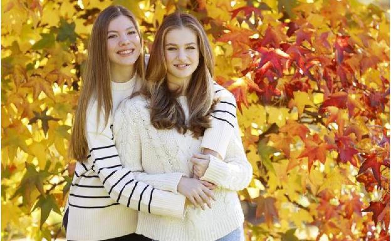 La Princesa Leonor y la infanta Sofía, protagonizaron este año la felicitación navideña de los Reyes