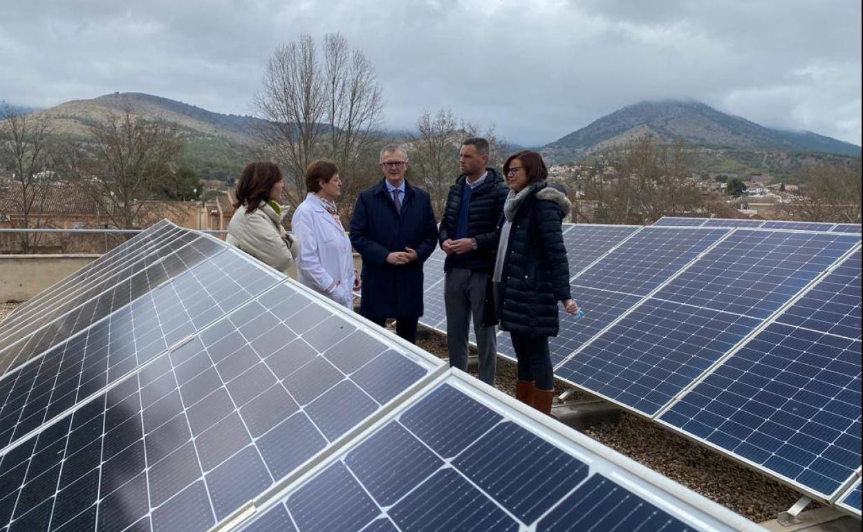 Techos solares del hospital.