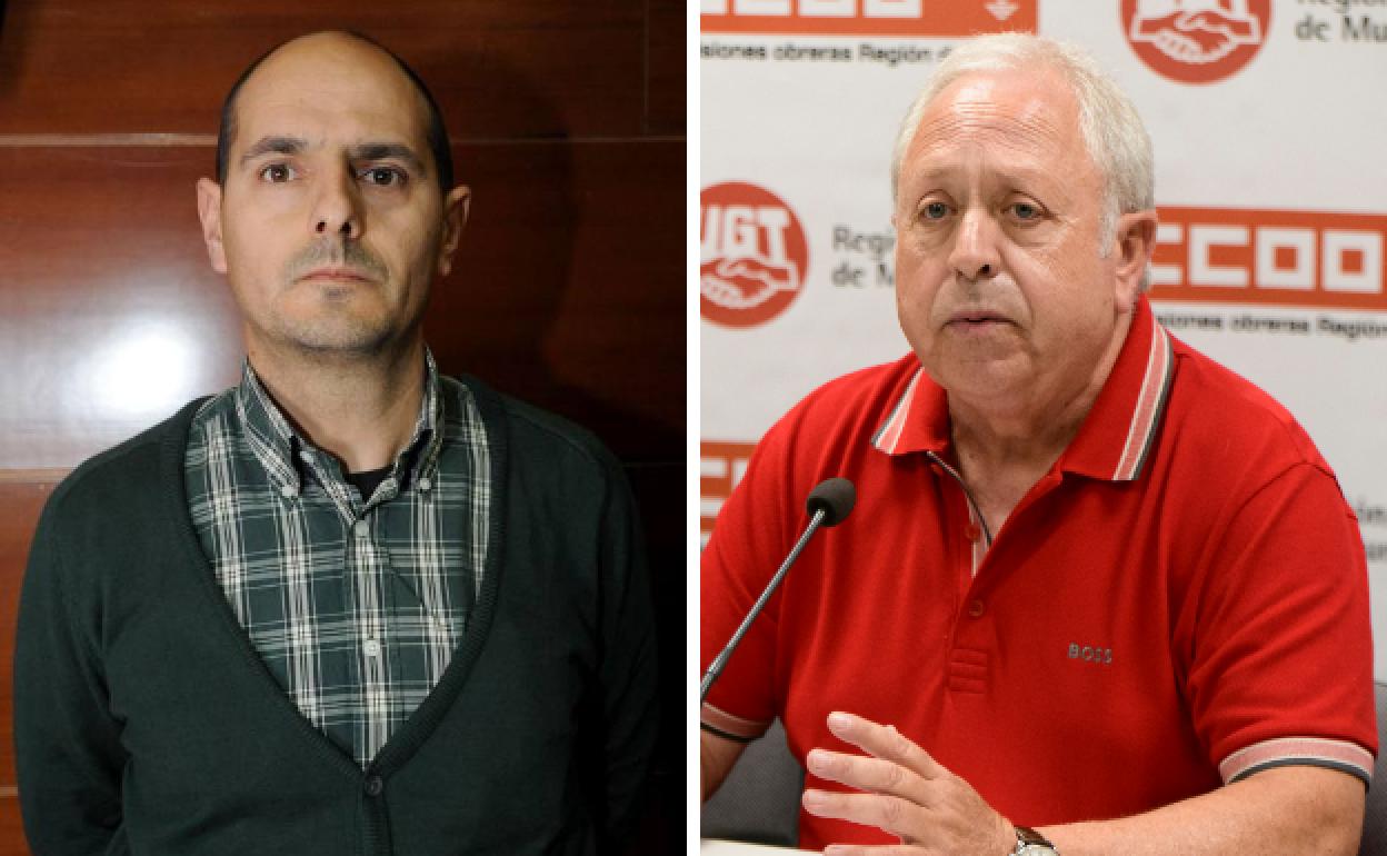 Victoriano Romera (CC OO) y Antonio Jiménez (UGT).