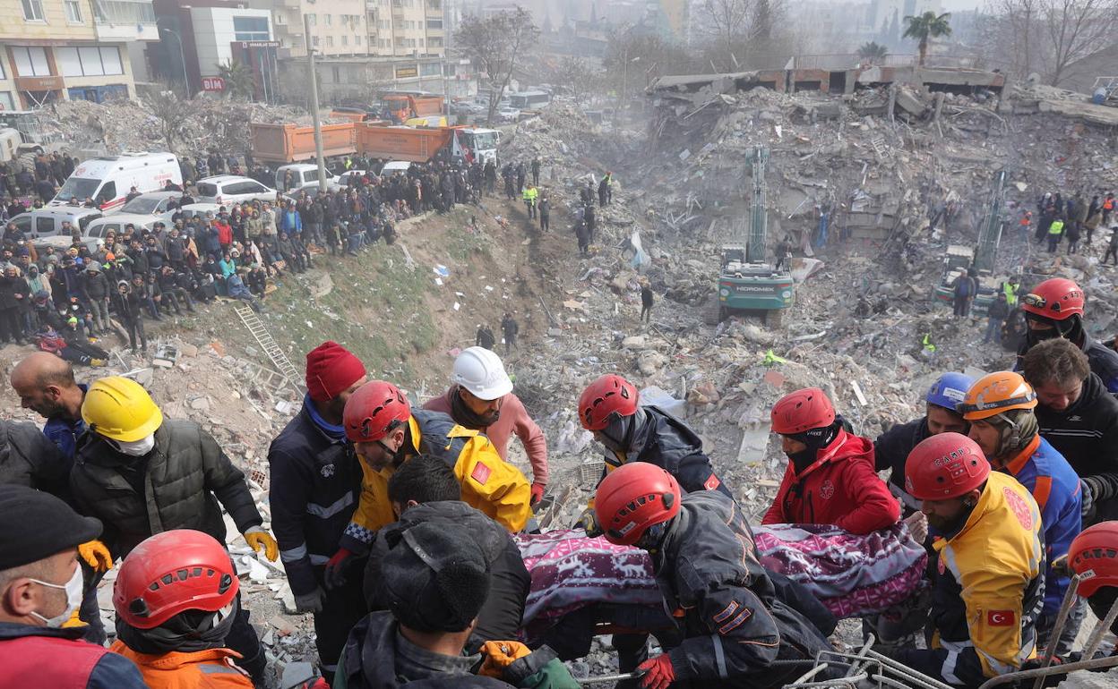 Imagen del terremoto en Kahramanmaras, Turquía.