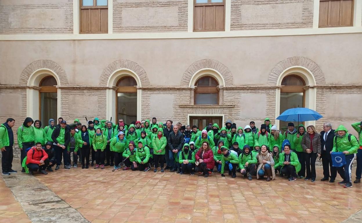 Un centenar de personas con discapacidad peregrinan por el Camino de Levante. 
