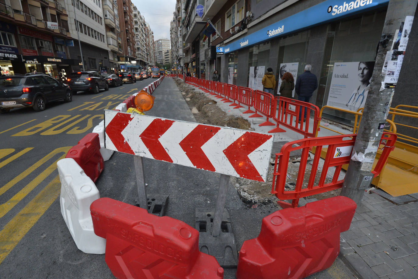 Fotos: Avanzan las obras del plan de movilidad de Murcia