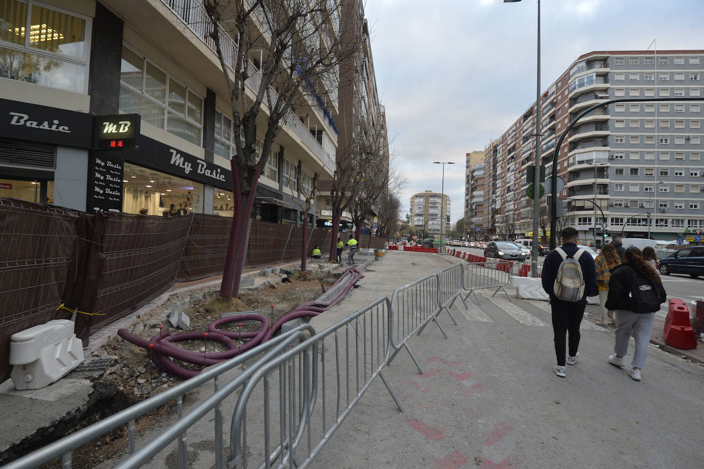 Fotos: Avanzan las obras del plan de movilidad de Murcia