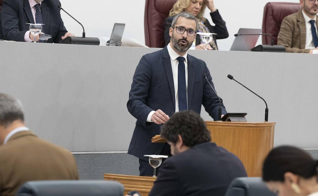 Francisco Lucas, este miércoles en la Asamblea. 