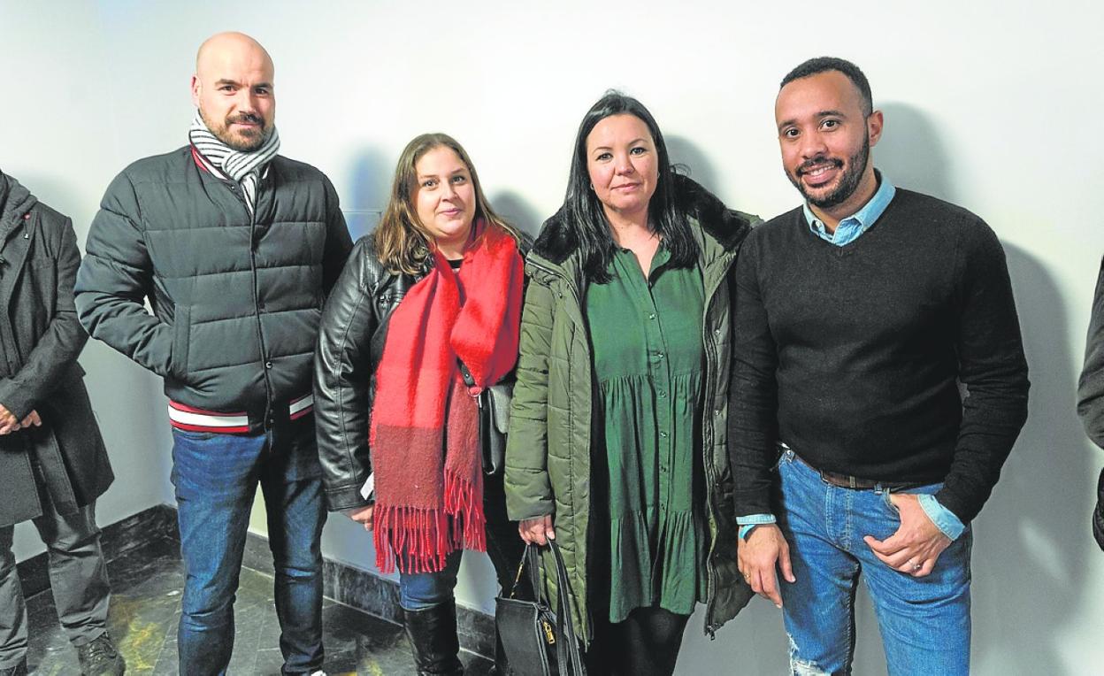 Paco Álamo, Paqui Rodríguez, Gema García y José Cortez. 