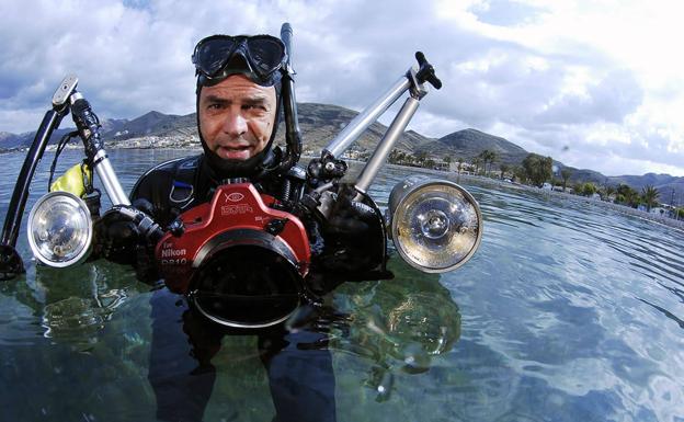 Javier Murcia, en La Azohía (Cartagena).