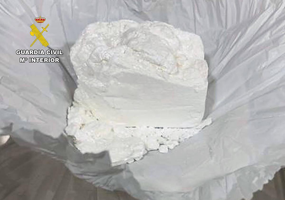 Los más de 100 gramos de cocaína requiasada en Santomera.