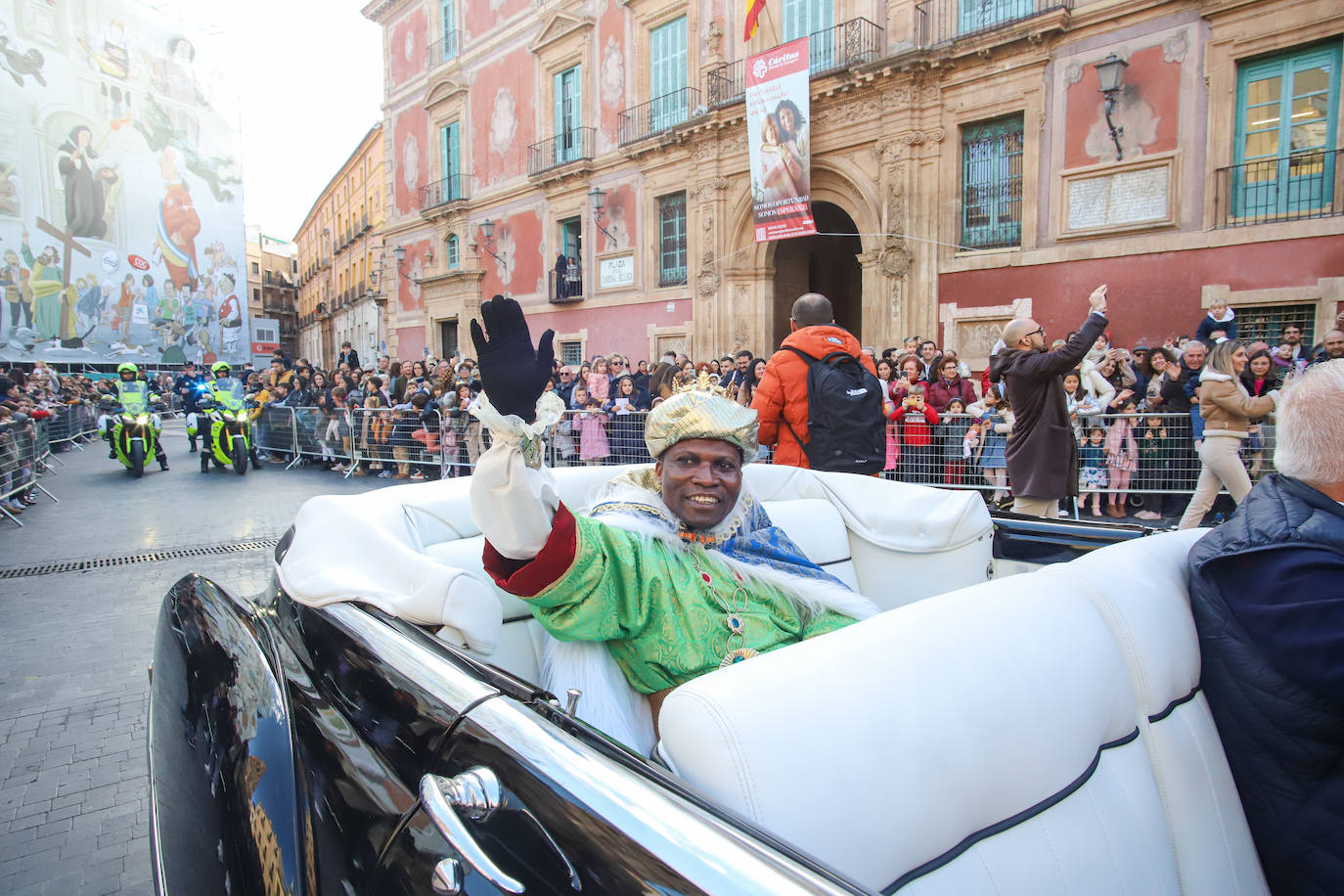 Recibimiento de los Reyes Magos en Murcia, en imágenes