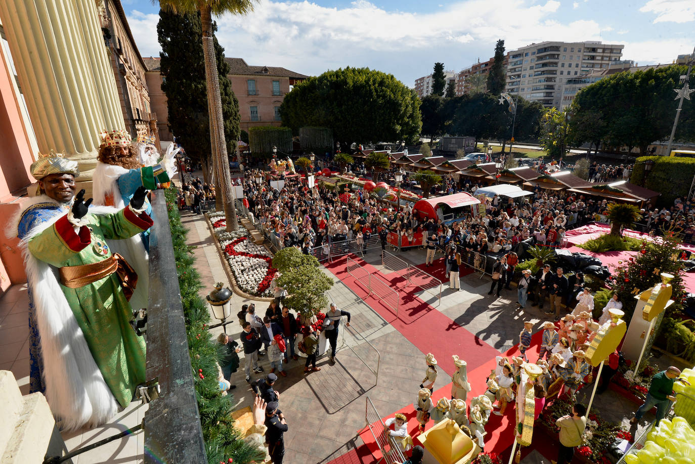Recibimiento de los Reyes Magos en Murcia, en imágenes