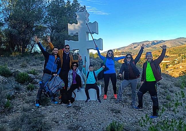 Un grupo de peregrinos.