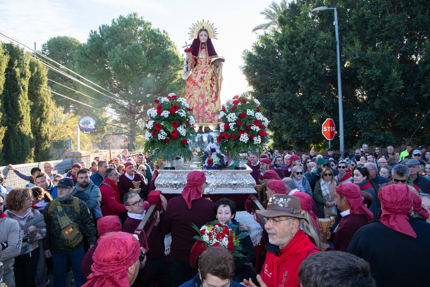 La subida de la Santa de Totana, en imágenes