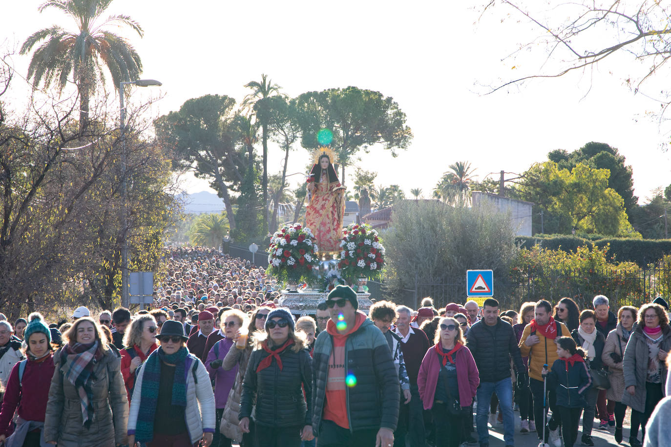 La subida de la Santa de Totana, en imágenes