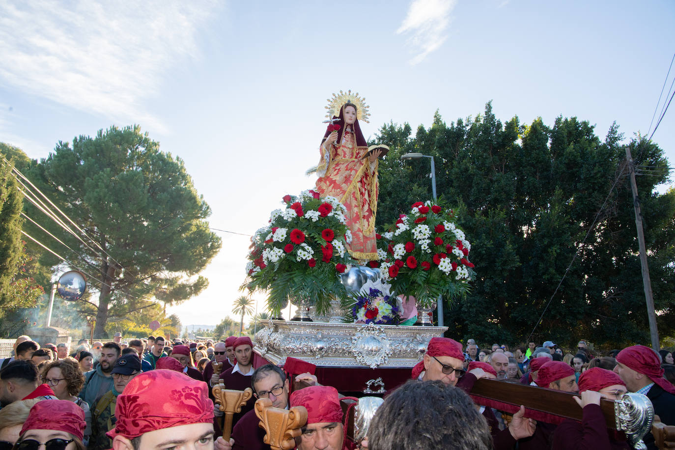 La subida de la Santa de Totana, en imágenes