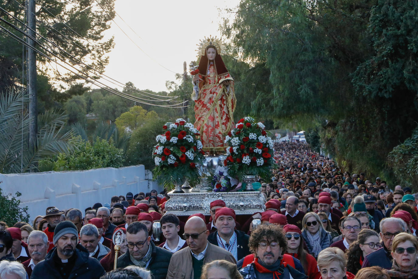 La subida de la Santa de Totana, en imágenes