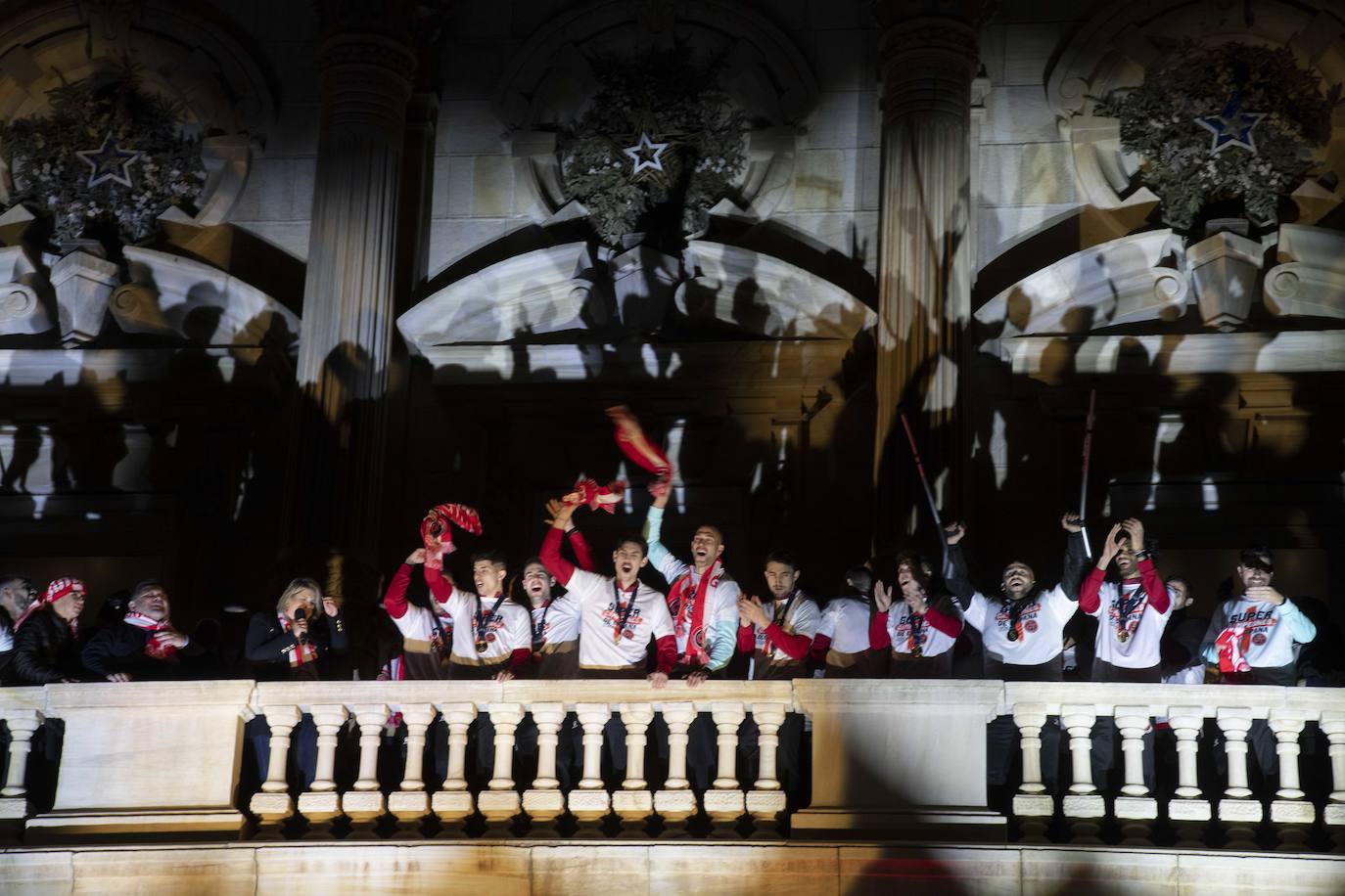 La celebración de la victoria del Jimbee en la Supercopa, en imágenes