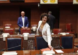 María Dolores Pagán, en octubre de 2016, en la Asamblea.