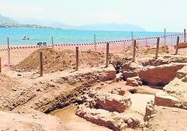 Estructuras halladas en los sondeos del yacimiento del Alamillo, en una imagen de archivo.