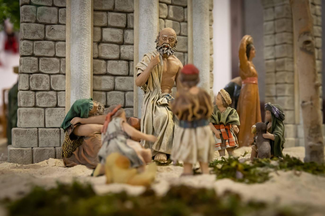 Las imágenes del belén del convento de franciscanos de Orihuela