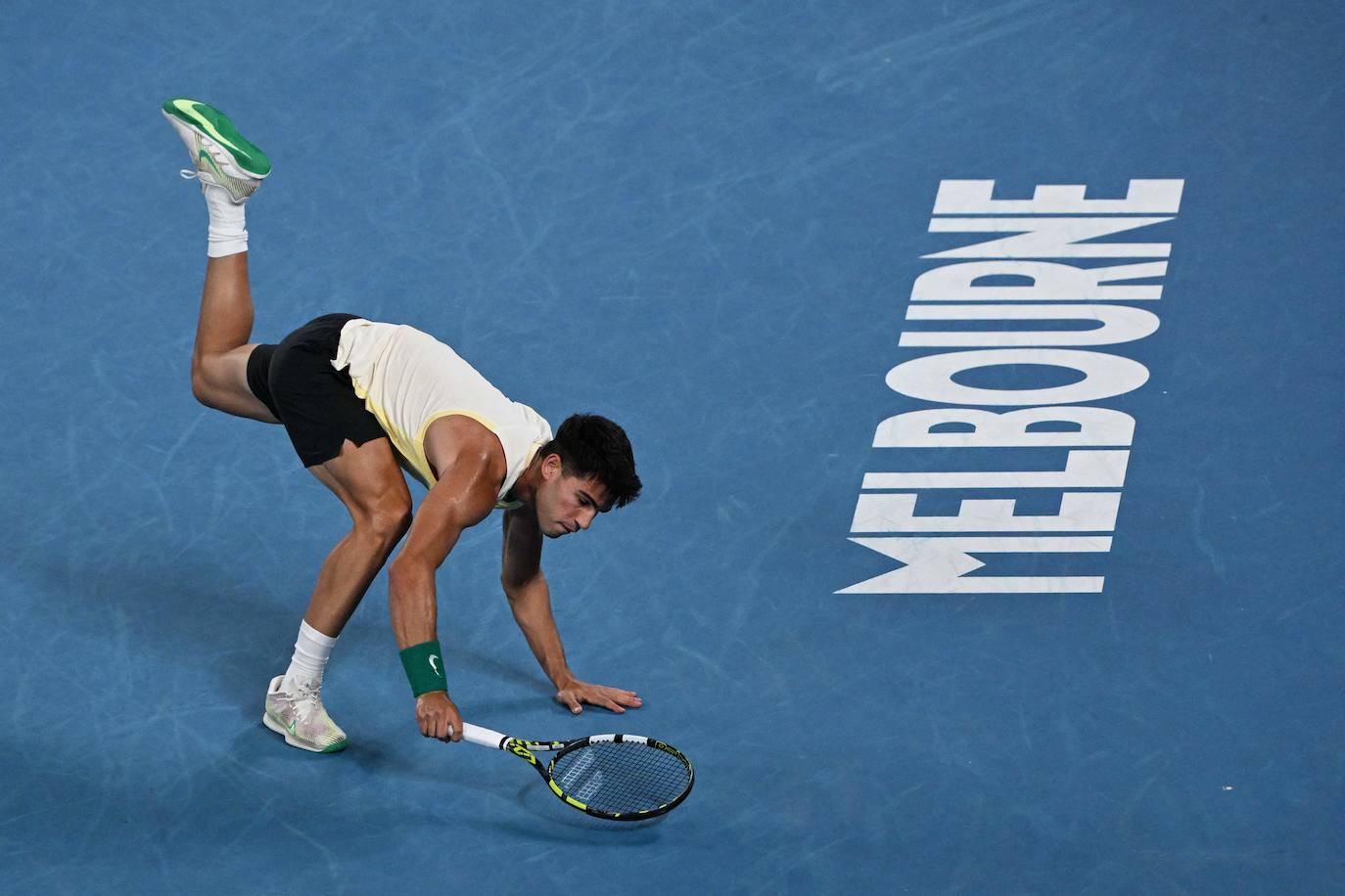 La victoria de Carlos Alcaraz ante Richard Gasquet en el Abierto de Australia, en imágenes