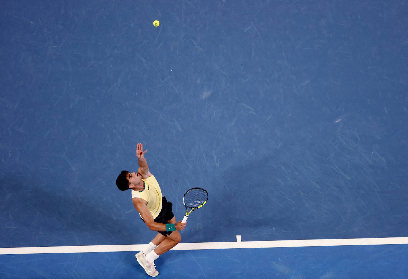 La victoria de Carlos Alcaraz ante Richard Gasquet en el Abierto de Australia, en imágenes