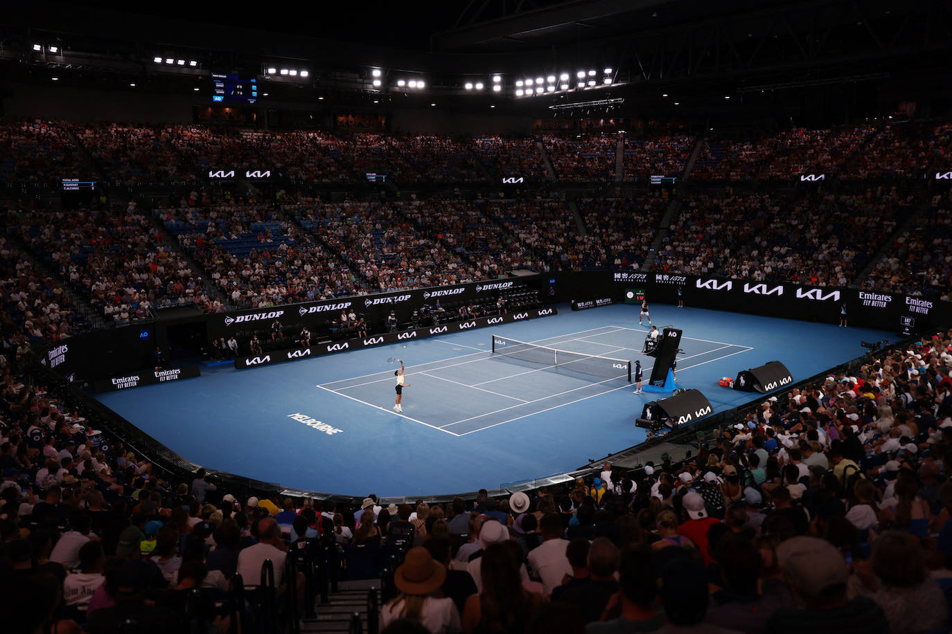 La victoria de Carlos Alcaraz ante Richard Gasquet en el Abierto de Australia, en imágenes