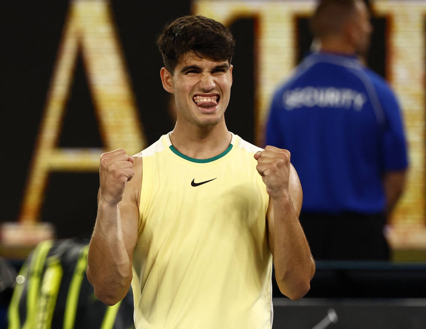 La victoria de Carlos Alcaraz ante Richard Gasquet en el Abierto de Australia, en imágenes