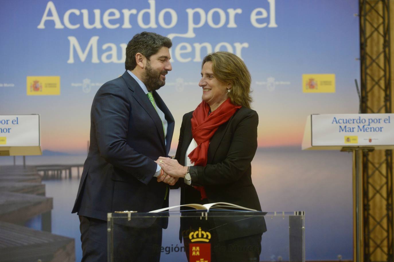 La firma de la Comisión Interadministrativa del Mar Menor, en imágenes