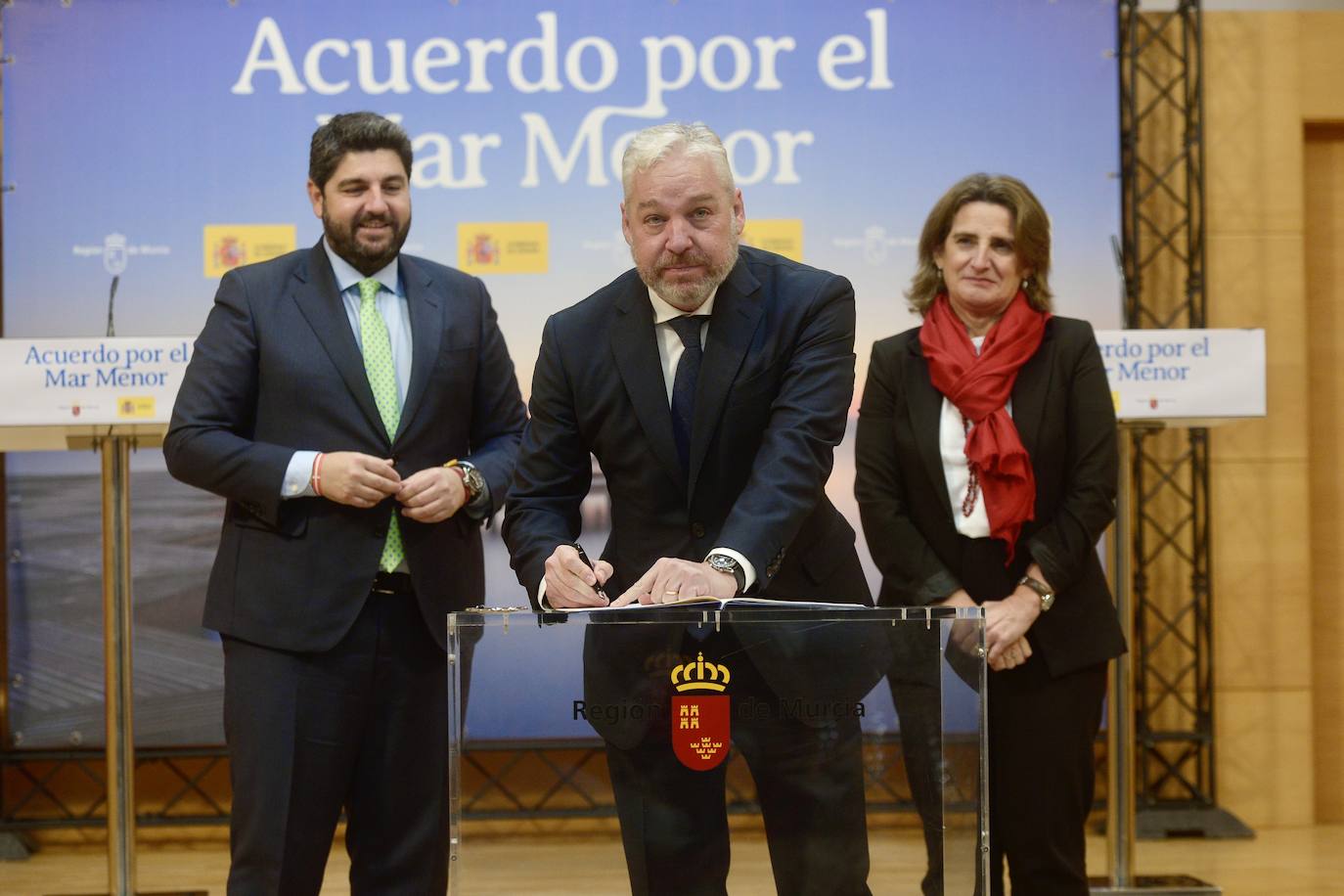 La firma de la Comisión Interadministrativa del Mar Menor, en imágenes